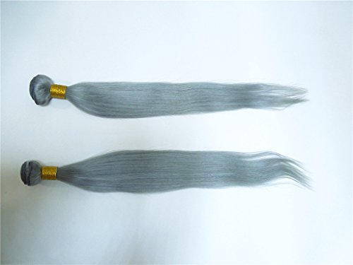 HairPR Păr extensie de Păr Virgin uman Chinezesc 3 pachete 10 -28 culoare argintie dreaptă