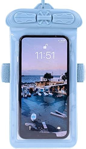 Husă pentru telefon Vaxson, compatibilă cu Hisense V40i husă impermeabilă geantă uscată [nu FILM Protector de ecran] albastru