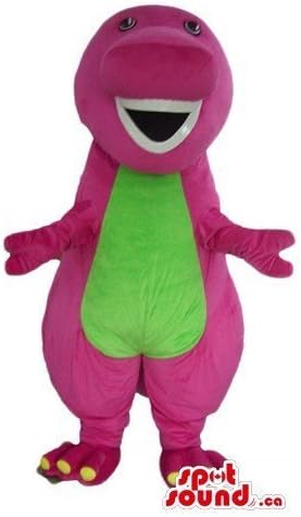 Spotsound Barney The Dinosaur Cartoon personaj mascota SUA Costum Fancy Rochie