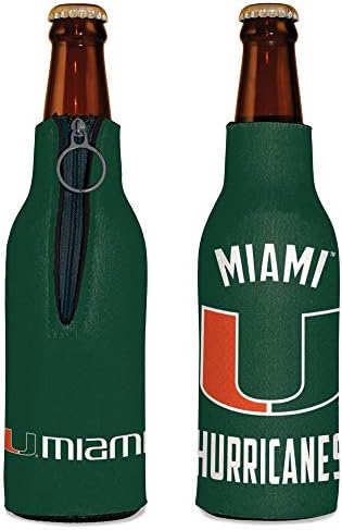NCAA Miami Hurricanes Bottle Cooler, culori ale echipei, o dimensiune