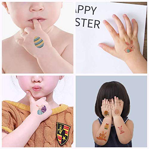 Goming Paște Tatuaje temporare autocolante autocolante asortate de iepuras pentru copii pentru copii favorizează arta artizanală