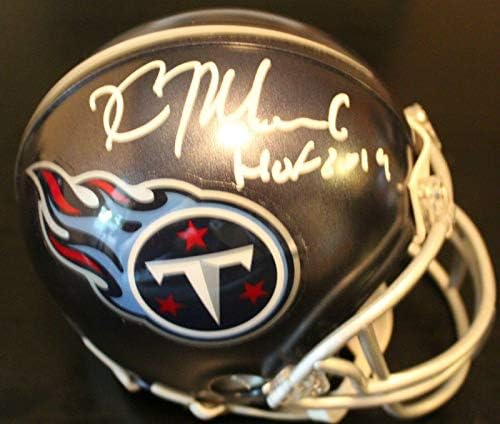 Kevin Mawae semnat Tennessee mini fotbal casca w / COA dovada exactă Hof-autografe NFL mini căști