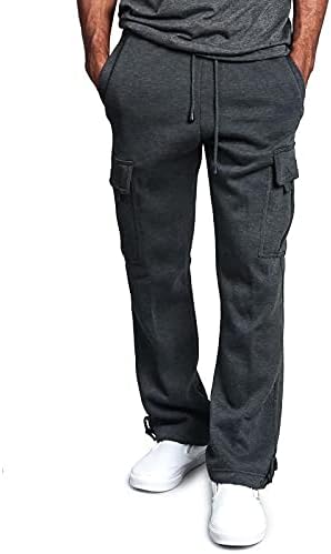 pantaloni de marfă lcepcy pentru bărbați camo baggy relaxat se potrivesc lucrare subțire mare și înaltă întindere skinny casual