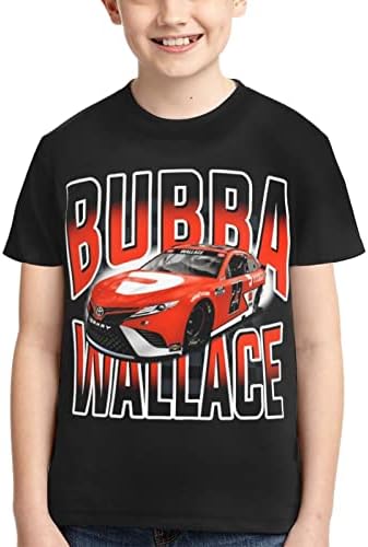 ASFRSH BUBBA WALLACE 23 Cămașă pentru adolescență și băiat imprimare cu mânecă scurtă tricou atletic clasic tricou echipat