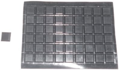 3M bumn SJ5008 Bara de protecție neagră/distanțiere - bara de protecție în formă pătrată - 0,5 în lățime x 0,12 înălțime -