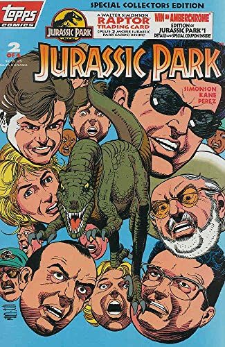 Jurassic Park 2DM FN; Topps carte de benzi desenate