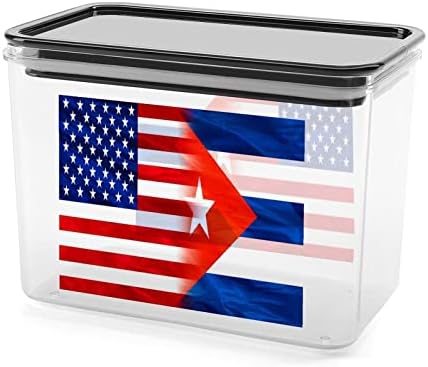 SUA și cubanez cubanez recipient de depozitare a alimentelor din plastic cutii de depozitare clare cu capac de etanșare