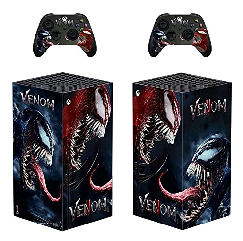 Decal Moments Xbox Seria X Controlere Console Decaluri de piele Stickers Înfășurați vinil pentru seria Xbox X consolă Venom