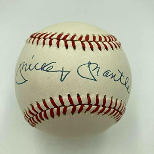 Uimitorul Mickey Mantle a semnat oficial American League Baseball Mint JSA COA - baseball -uri autografate