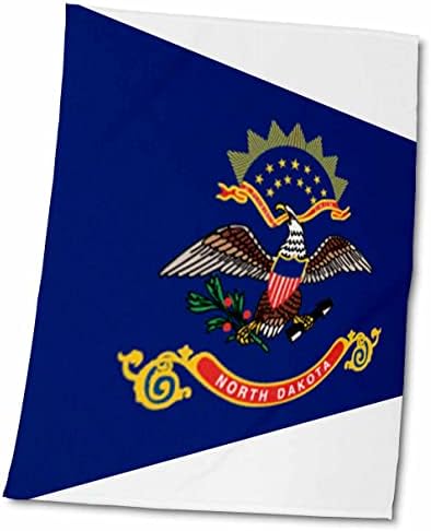 Imprimare 3dRose a steagului Dakota de Nord în Contemporan-prosoape