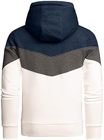Buzunar 3/4 mânecă solid pentru bărbați top color color cu glugă dantelă hanorac pentru bărbați tricouri masculine pentru bărbați