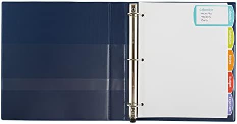 Separatoare de etichete albe imprimabile Avery Big Tab cu coajă ușoară, 5 File, 1 Set
