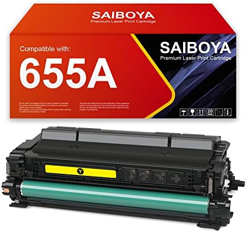SaiBoya Remanufacturat 655A CF453A Magenta Toner Cartuș Înlocuire pentru HP Color Enterprise M652DN M652N M653DH M653DN M653X