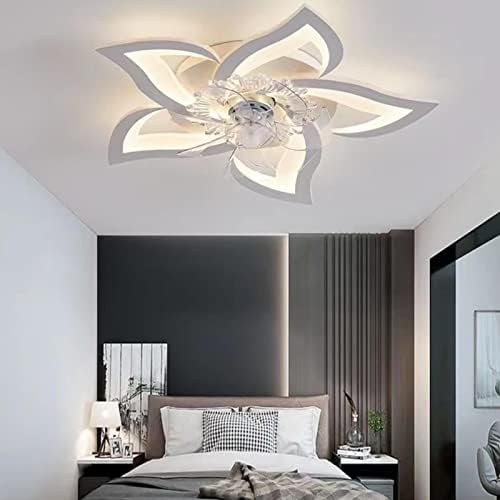 Ventilator Houkai cu lumină - LED ventilator de tavan lampă de tavan ventilator dormitor 6 viteză de viteză de vânt control
