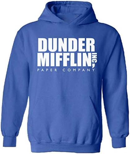 Dunder Mifflin Hoodie Adult - Hanorac cu glugă de hârtie de hârtie - puloverul pentru birou