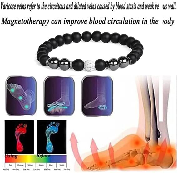 INENIMARTJ BLACK ABSIDIAN ANKLETS PENTRU Bărbați pentru femei, 3 PC -uri Brățară reglabilă Brățări Gleznă Natural Yoga Beads