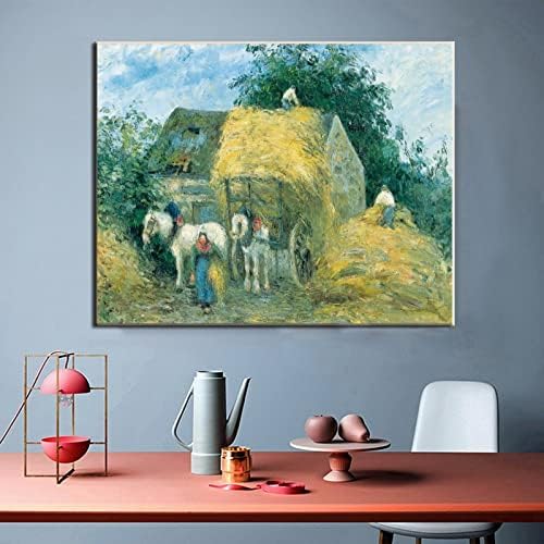 Camille Pissarro Rural Abstract Ulei pictură Impresie peisaj Pictură pentru fermă Decor de artă Artă de perete Picturi Canvas