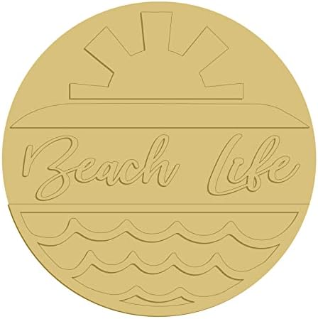 3D Beach Life decupaj lemn neterminat vara D Comandacor Beach Party MDF forma panza Stil 2 Art 1
