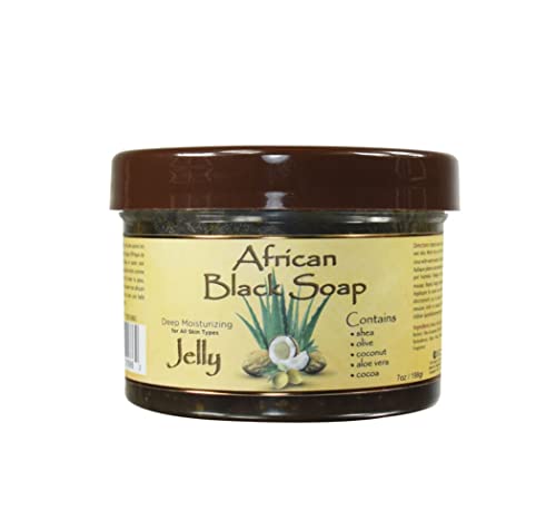 Bine / jeleu de săpun negru African / pentru toate tipurile de piele / spălare de frumusețe hrănitoare / cu unt de Shea, ulei
