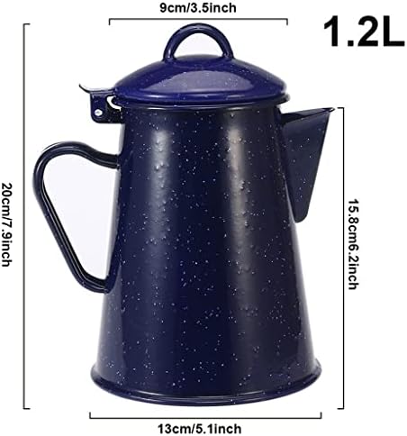 WSSBK Blue Coffee Coffee Smailat Teapot de ceai preparat ceainică ceainică Retro Retro Starry Blue Teapot Itensile de bucătărie
