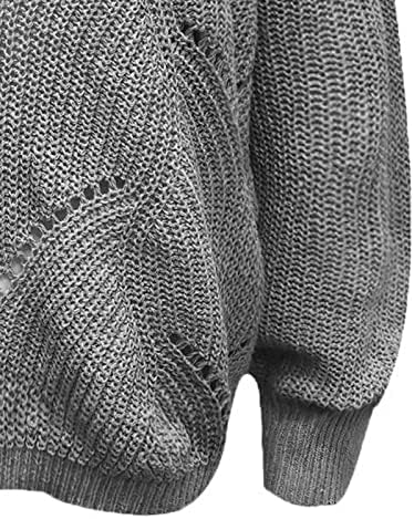 Pulovere pentru femei, țesături de bumbac femei pulovere ușoare deschise pulover din spate deschise pentru femei lungi tricotaje