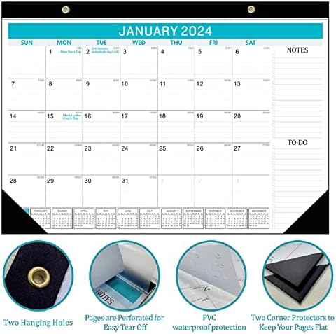Calendarul de birou RMAI 2023-2024, Calendar de perete 18 Calendar lunar de desktop Calendar 17 x 12, iulie 2023 până în decembrie