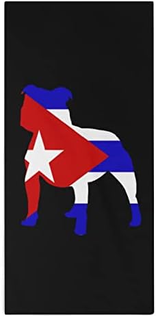 Pitbull Cuba Flag Prosoape de mână pentru caroserie Spăldări de spălare Clată moale cu tipar drăguț imprimat pentru bucătărie