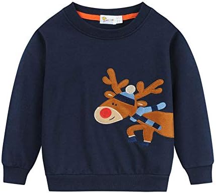 Eulla băieți băieți cu hanorac pentru copii pentru băieți pentru copii haine de Crăciun pentru copii pulover pulover Pullover