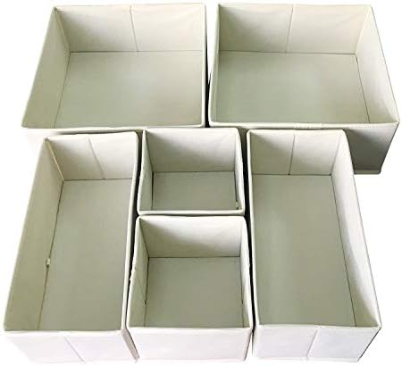 Cutie de depozitare din pânză pliabilă sosetă dulap sertar Organizator Coș cub coșuri containere Separator cu sertare pentru
