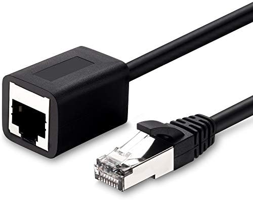 Cablu de extensie Ruaeoda Ethernet de 15 metri, rețea protejată Cat6 Cablu de patch -uri de extensie RJ45 Corduri protejate