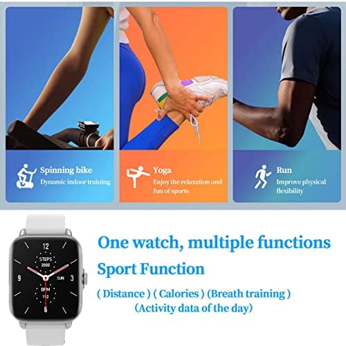 Smart Watch - Activity Fitness Tracker cu monitor de ritm cardiac Smart Watch compatibil cu iPhone Samsung Android iOS IP67