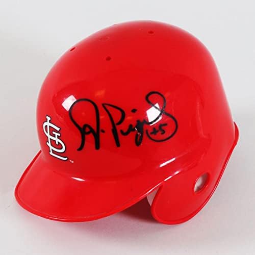 Albert Pujols a semnat mini cască Cardinali-COA JSA-mini căști MLB autografate