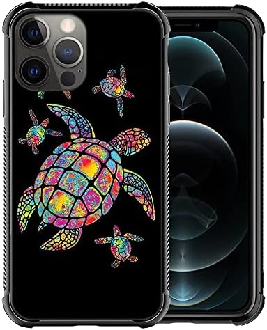 Hensuske compatibil cu Husa iPhone 14 Pro Max, husa colorata Sea Turtle iPhone 14 Pro Max pentru Barbati / Femei / baiat / fata, Husa de protectie TPU moale cu patru colturi antiderapanta pentru iPhone 14 Pro Max