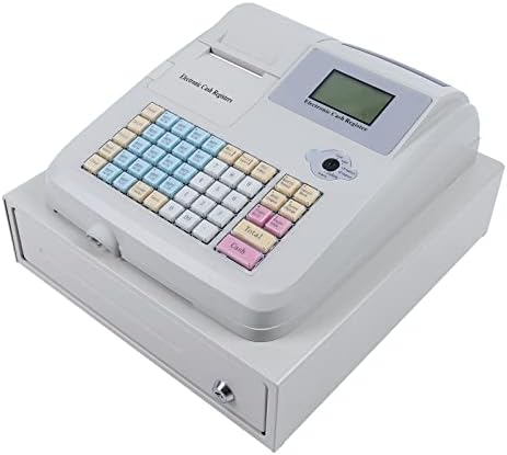 Casă de marcat electronică cu imprimante de chitanțe și jurnale, tastatură ridicată cu 48 de taste,8 casă de marcat digitală