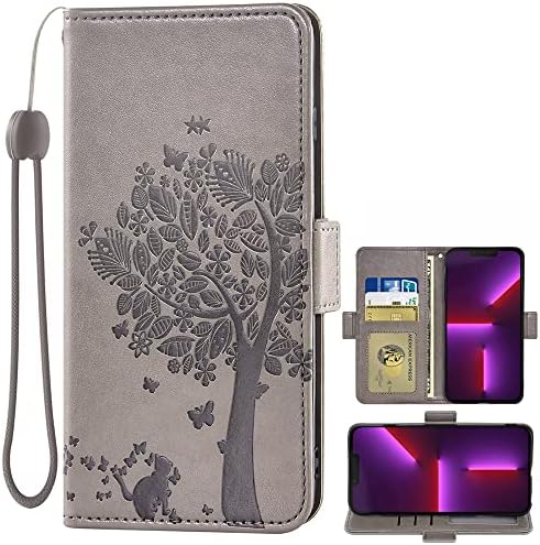 Husă Fansipro Wallet Folio pentru Huawei NOVA 2S, Husă premium din piele PU Slim Fit pentru NOVA 2S, 2 sloturi pentru carduri,
