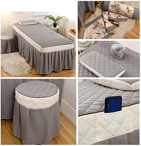 Set de copertă pentru pat de frumusețe din poliester, seturi de masa de masaj confortabil nordic seturi de paturi de pat cu gaură de odihnă a feței pentru saloane de înfrumusețare-d 60x180cm