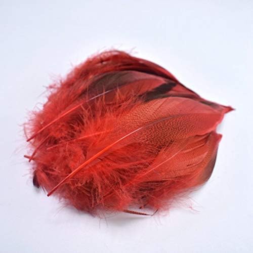 20pcs Red Duck Feather pentru meșteșuguri pene colorate pentru DIY pene naturale pentru bijuterii Efectuarea acasă Plumas materiale