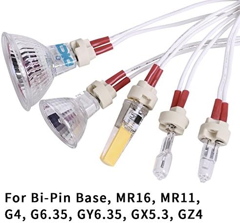 Yilighting-ceramică miniatură Bi-Pin MR16 lampă bază soclu suport conector adaptor pentru MR16, GU5. 3, G4,MR11, GY6.35 GZ4 feminin becuri de bază