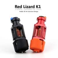 Haldis 3d Red Lizard K1 V6 Hotend, Enamblado Cobre Enchapado En Caliente Extredo Alto Flujo Cabeza de Extrusión Para Vorn 2.4