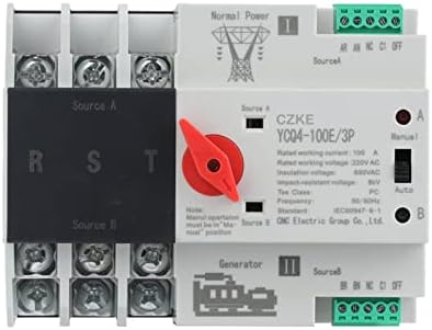 Infri YCQ4-100E/3P 63A 100A Comutator de transfer automat cu putere dublă 220V AC 8KA DIN COMMUTIE ATS ATS