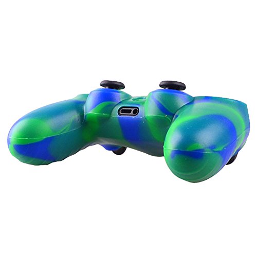 Modfreakz® Silicon Silicon Skin Green Blue Camo pentru controlerele PS4