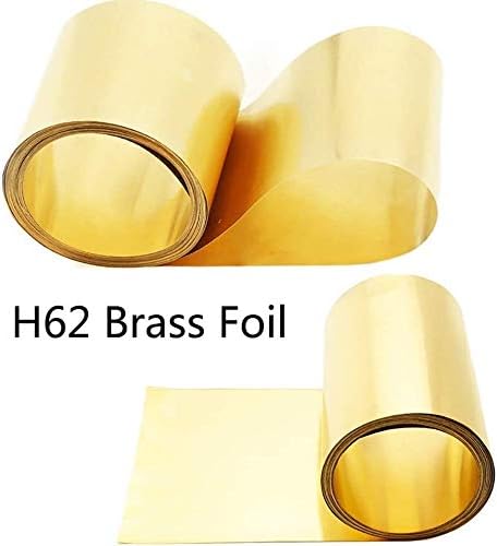 Yiwango H62 Brass Metal Foaie subțire folie de folie Roll 150mm/5.9inchx1000mm/39.9inch foaie de cupru pur