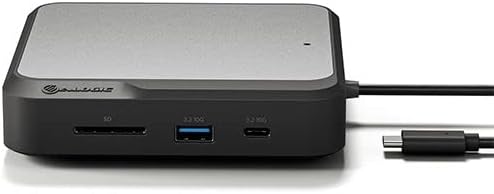 Alogic 7-in-1 Dual 4K Universal Compact Docking Station, 2X HDMI, USB-A, USB-C, 100W PD, Gigabit Ethernet, SD Card Reader,