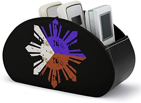 Steagul Filipine titularul telecomenzii organizator de birou din piele pentru consumabile de birou telecomandă