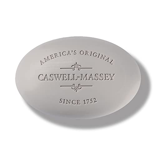 Set de trei săpunuri Caswell-Massey Triple Milled Lx48, săpun de baie parfumat și hidratant pentru bărbați și femei, fabricat în SUA, 5,8 Oz
