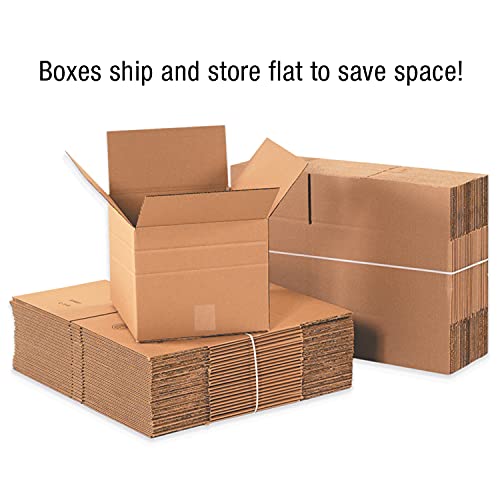 Top Pack Supply cutii ondulate cu mai multe adâncimi, 8 x 6 x 4, Kraft