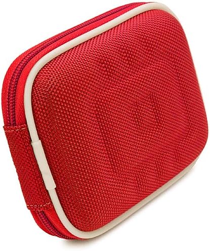 Roșu nailon durabil Slim Cover cub care transportă caz cu plasă de buzunar pentru Samsung DualView punct și trage aparat de