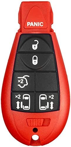1 Nou roșu intrare fără cheie 6 butoane pornire de la distanță cheie Auto Fob M3N5WY783X, IYZ-C01C pentru oraș țară Volkswagen