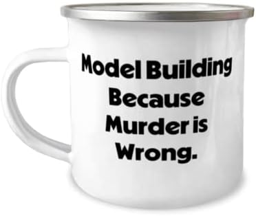 Inspirați cadouri de construcție a modelului, clădirea modelului pentru că crima este greșită, cană de camper de 12 oz pentru