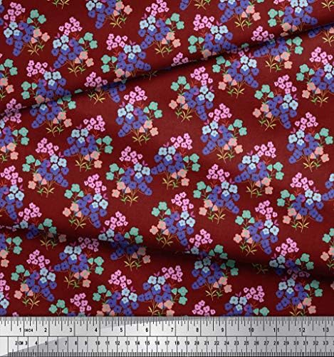Soimoi bumbac Jersey Fabric flori artistice Tesatura de imprimare de curte 58 Inch larg